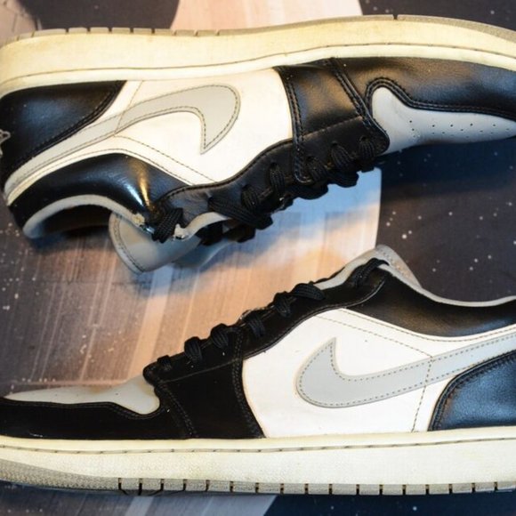 Nike Air Jordan 1 Low Shadow Light Smoke Grey Men's Shoes 553558-039 Size 12 - Picture 2 of 9